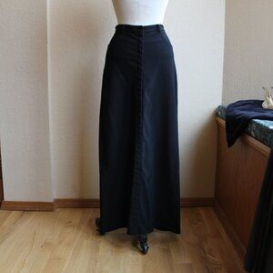 Equestrian Designs Santa Barbara Vintage 90's Long Stretch Snap Front Skirt L